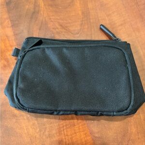 Vera Bradley Black Cosmetic Bag with Zipper Closure